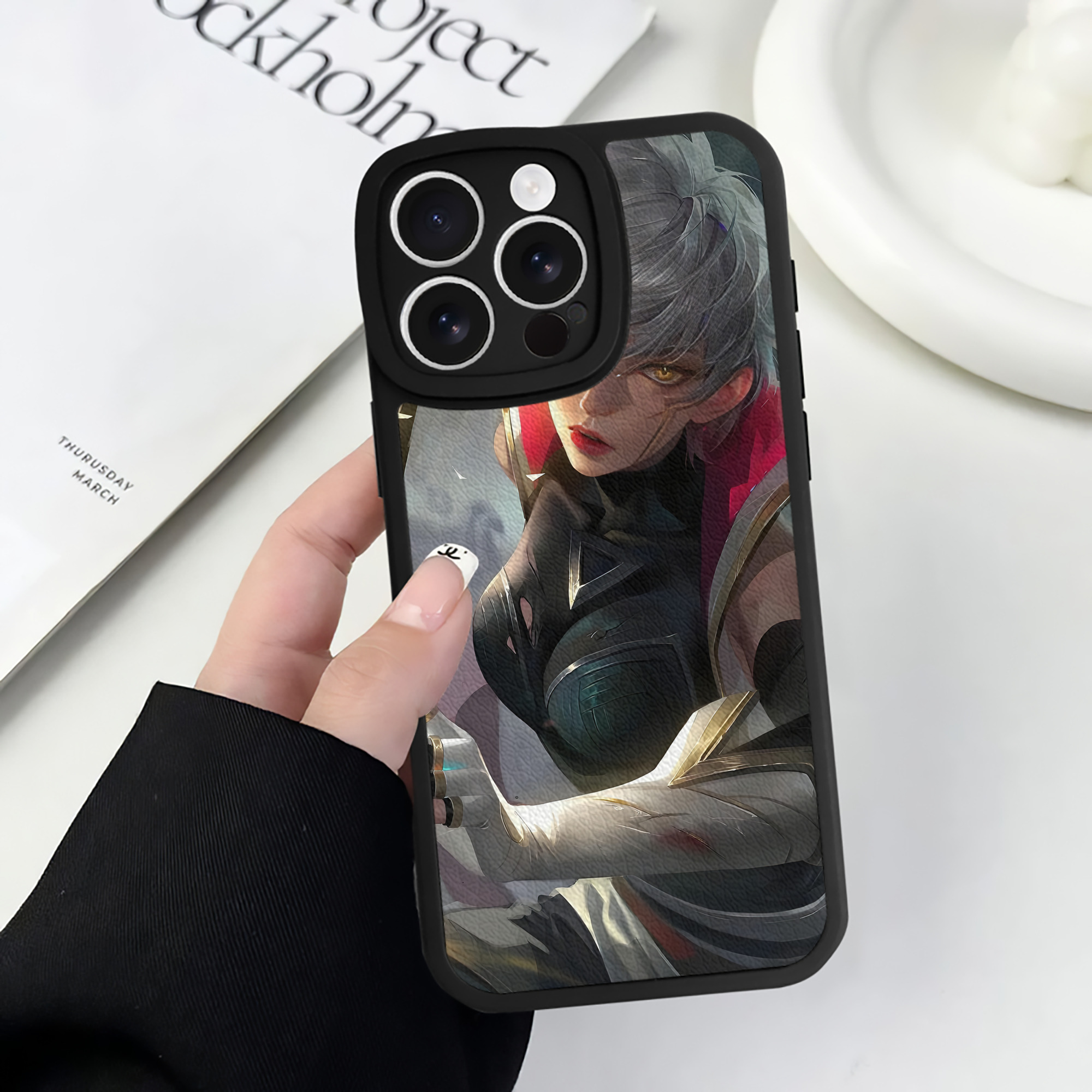リーグ・オブ・レジェンド League of Legends LOL 【iPhone 16シリーズ対応】シリコンスマホケース（レザー調） 材質：シリコン
